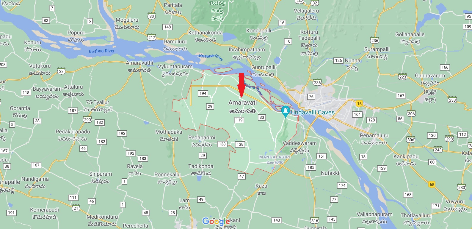 WTC amaravati Location Map