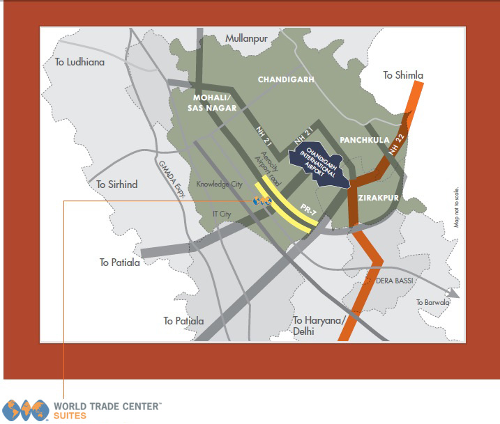 WTC Suites Location Map